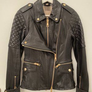 Burberry Lamb Leather Biker Jacket